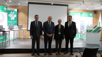 Pedros Serrera, Carlos Aranda, Elena López y Esteban Mate presentaron a la prensa el certificado Leed