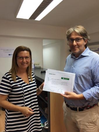 María Ángeles Posadas junto a Emilio Belín