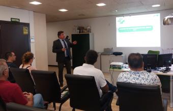 Xavier Rofas, director Provincial de Fraternidad Muprespa en Tarragona, durante la jornada