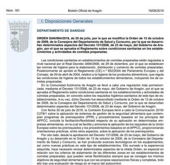 Orden Boletin Aragón