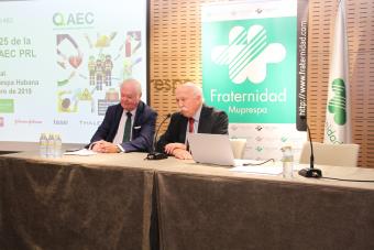 Carlos Aranda destacó la importancia de los lazos que unen a Fraternidad-Muprespa y la AEC