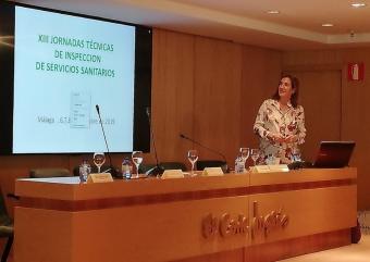 La doctora Sonia Medrano durante su exposción