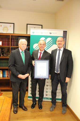 Masoliver destacó el compromiso que demuestra la Mutua con los principios y recomendaciones internacionales existentes sobre empresas saludables