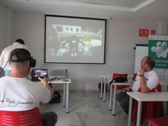Trabajadores de Cruz Roja, durante la jornada que se desarrolló en Cádiz
