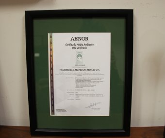 Certificado de la verificación de la Huella de Carbono