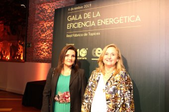 Elena Iglesias, a su llegada a la entrega de premios