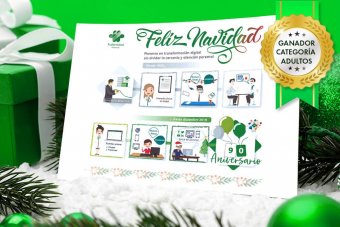 Postal Navidad de Fraternidad-Muprespa ganadora Adulto