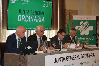 Mesa presidencial de la Junta General Ordinaria de Fraternidad-Muprespa 2017