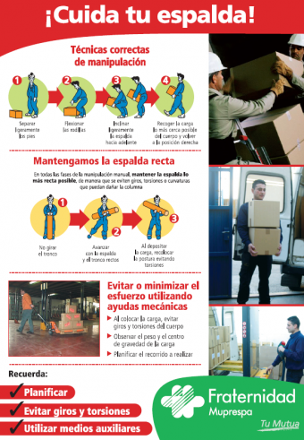 poster cuida tu espalda