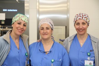 Gema López, Elena Muñoz e Ana María Cano