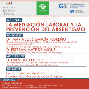webinar "La mediación laboral y la prevención del absentismo”