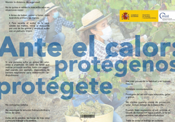cartel protección ante el calor