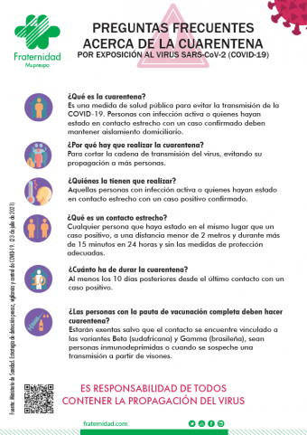 Preguntas frecuentes acerca de la cuarentena