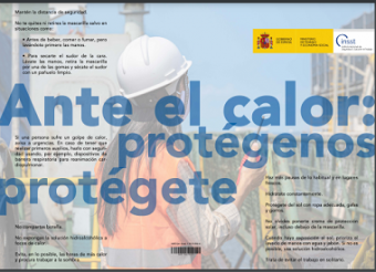 cartel protección ante el calor