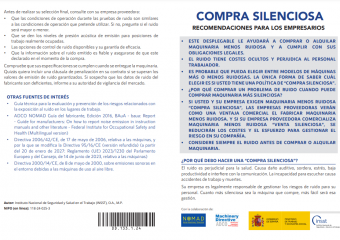 Folleto del Insst compra silenciosa