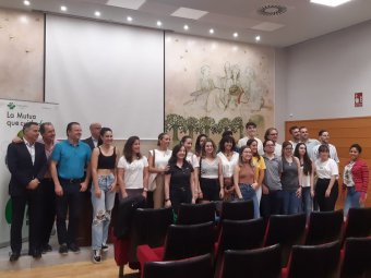 Foto de grupo con los estudiantes del master