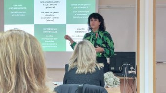 Natalia Fernández Laviada en la jornada sobre “Integración de la perspectiva de género en la prl” del ICASST 