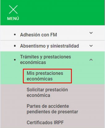 Imaxe da oficina dixital onde os autónomos poden descargar o seu certificado de recoñecemento desta prestación 