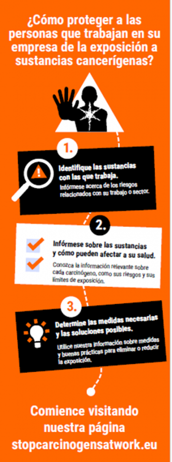 Infografía hoja de ruta sobre cancerígenos