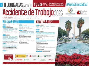 Cartel II Jornadas sobre el Accidente de Trabajo de Almería