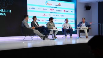 Luis Martínez del Pino en un momento de su intervención