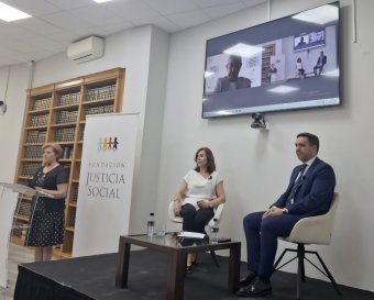 María José García Pedreño y Esteban Mate, antes de dar inicio la jornada