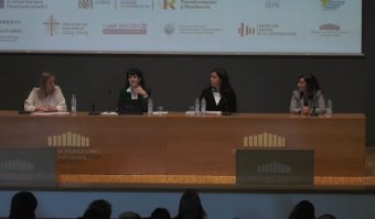 Natalia Fdez. Laviada, presentó la ponencia sobre la "Prevención en construcción: Perspectiva de género"