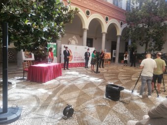 Natalia Fernández Laviada, durante su intervención en la inauguración del acto