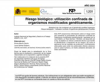 Nota técnica de prevención