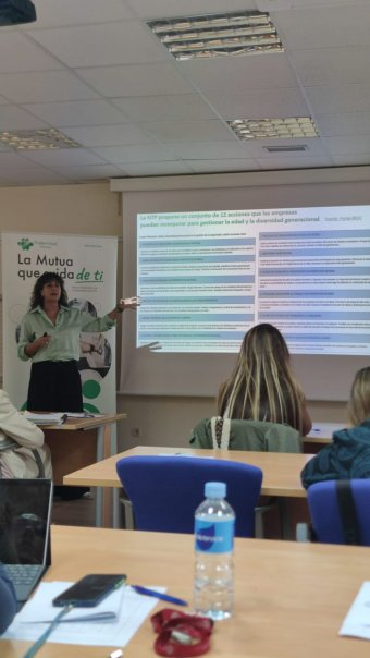 Un momento de la exposición de Natalia Fdez. Laviada
