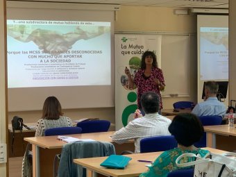 Natalia Fdez. Laviada, durante su participación