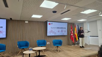 María del Carmen Tejera, al comienzo de la jornada 