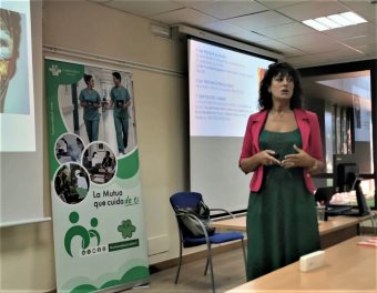 Natalia Fdez. Laviada, durante su exposición