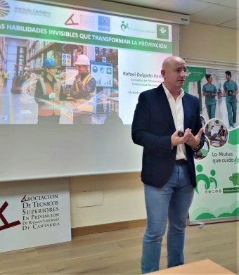 Rafa Delgado, durante su ponencia