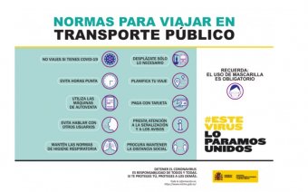 Campaña para concienciar a los usuarios del transporte público de cara a recuperar la normalidad de forma segura