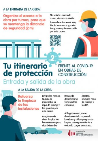 Itinerario 2 Medidas preventivas en la entrada y salida de la obra