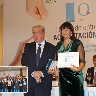 Nuevo reconocimiento a la calidad sanitaria para Fraternidad-Muprespa. III Edición Acreditacion QH+ 1