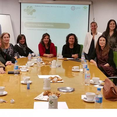 Fotografía de la reunión mantenida en nuestro Sede de Madrid sita en la calle  José Abascal