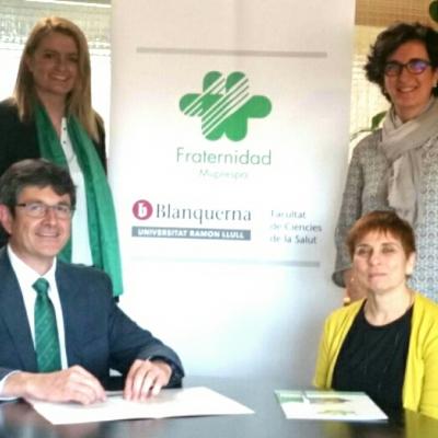 Fraternidad-Muprespa e a Facultade de Ciencias da Saúde Blanquerna asinan un convenio de colaboración