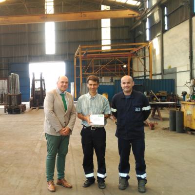 Fraternidad-Muprespa entrega en Lugo el diploma Bonus 2014 a la empresa Industrias Xove S.A.
