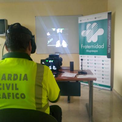 Fraternidad-Muprespa presenta en la DGT de Ciudad Real su equipo de Realidad Virtual