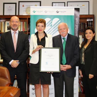 Fraternidad-Muprespa recibe el certificado de empresa saludable