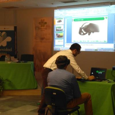 Taller de seguridad vial con realidad virtual inmersiva realizado en Almería