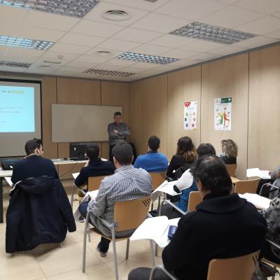 Taller Delt@ Fraternidad-Muprespa Zaragoza y el Instituto Aragones de Seguridad y Salud Laboral