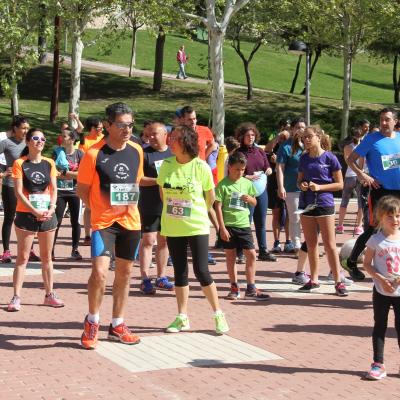 Calentamiento III carrera por la prevención de Fraternidad-Muprespa