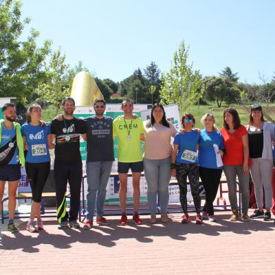 Ganadores y organizaores III carrera por la prevención de Fraternidad-Muprespa