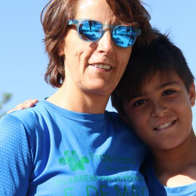 Pilar Valancia e hijo III Carrera de prevención Fraternidad-Muprespa