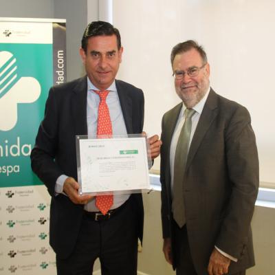 Entrega del diploma Bonus 2015 Fraternidad-Muprespa Madrid_gear obras y construcciones