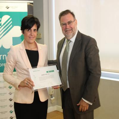 Entrega del diploma Bonus 2015 Fraternidad-Muprespa Madrid_Sercym