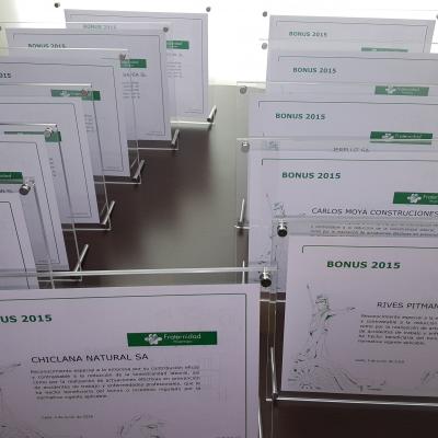 Diplomas Bonus 2015 Fraternidad-Muprespa Jerez de la Frontera